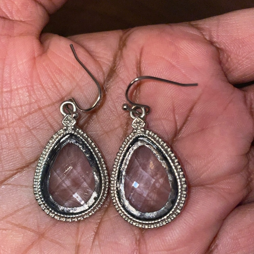 Silver Teardrop Earrings